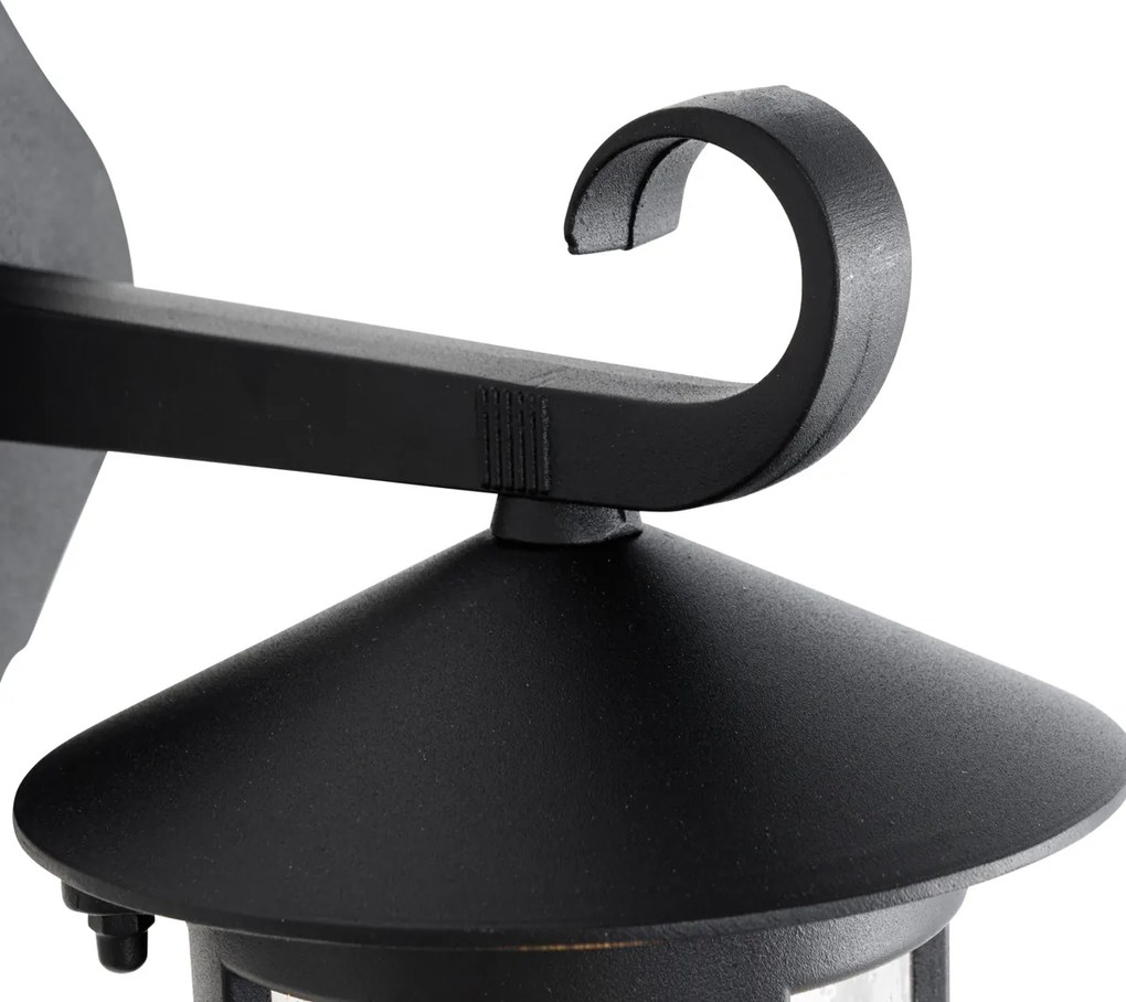 Klassieke buiten wandlantaarn zwart IP44 - Herb