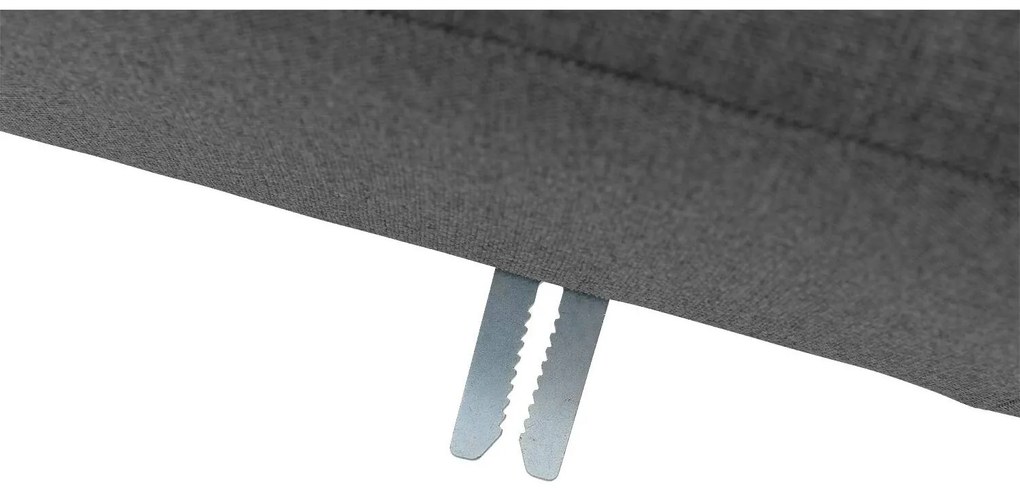 Goossens Key West grijs, stof, 2-zits, modern design met ligelement links