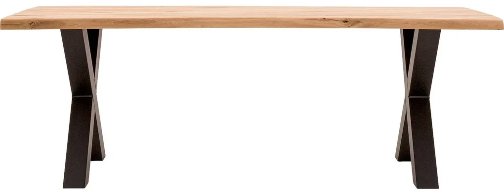 Goossens Eettafel Blade, Boomstamblad 260 x 100 cm 5 cm dik