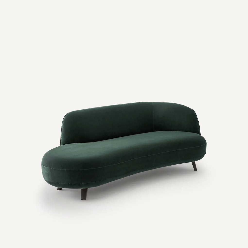 Slaapbank, fluweel, ROSEBURY, ontwerp Emmanuel Gallina