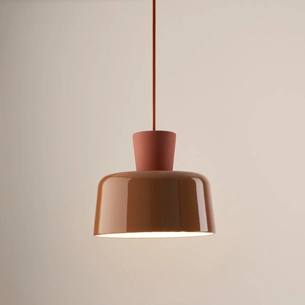 Gekleurde keramische hanglamp Ø 21 cm, Jimna