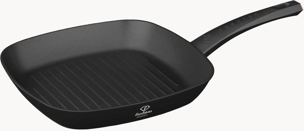 Grillpan Matte Black met antiaanbaklaag - Rose gold Collection