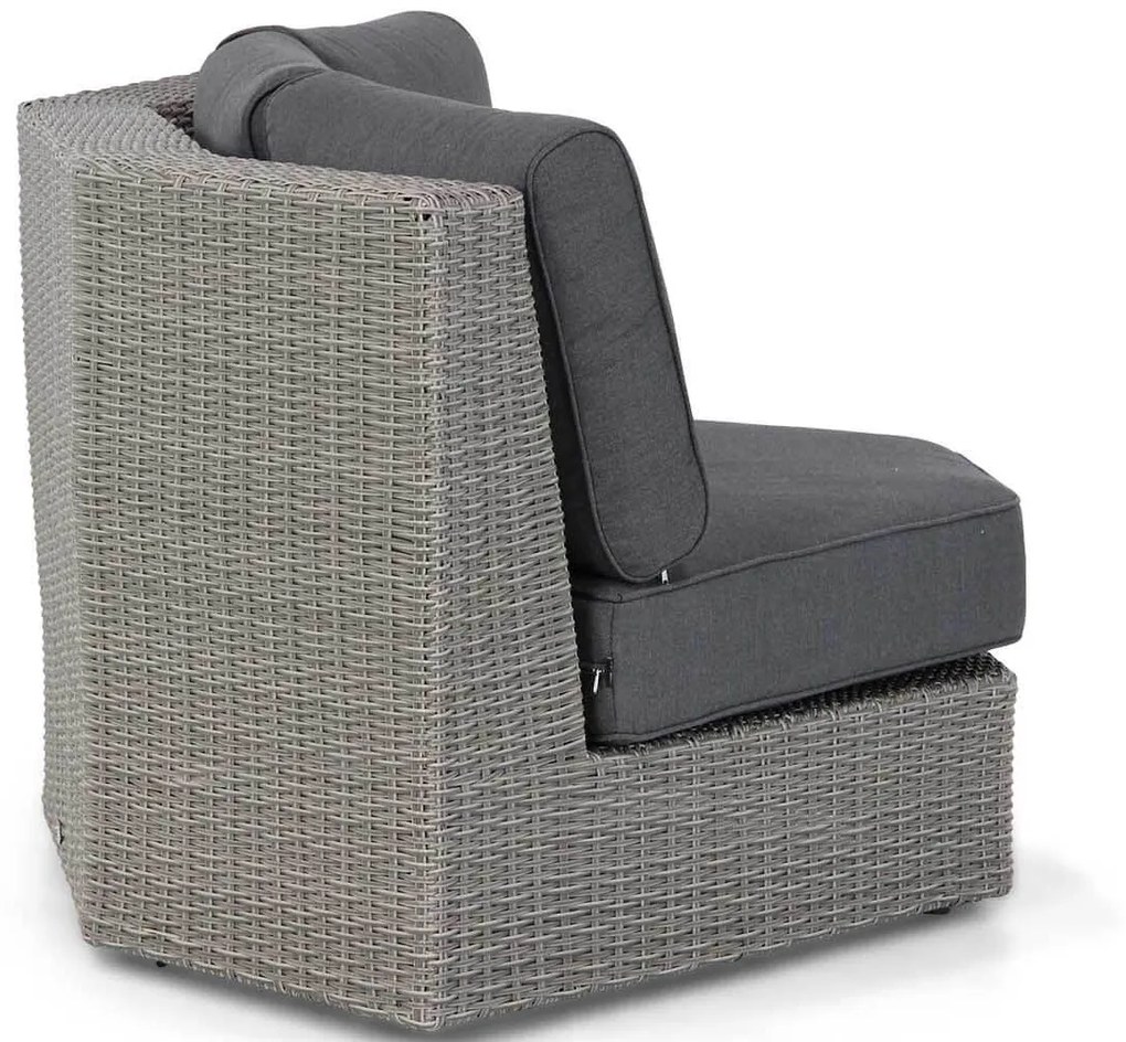 Hoek loungeset 5 personen Wicker Grijs  Garden Collections Oxford/Seaside