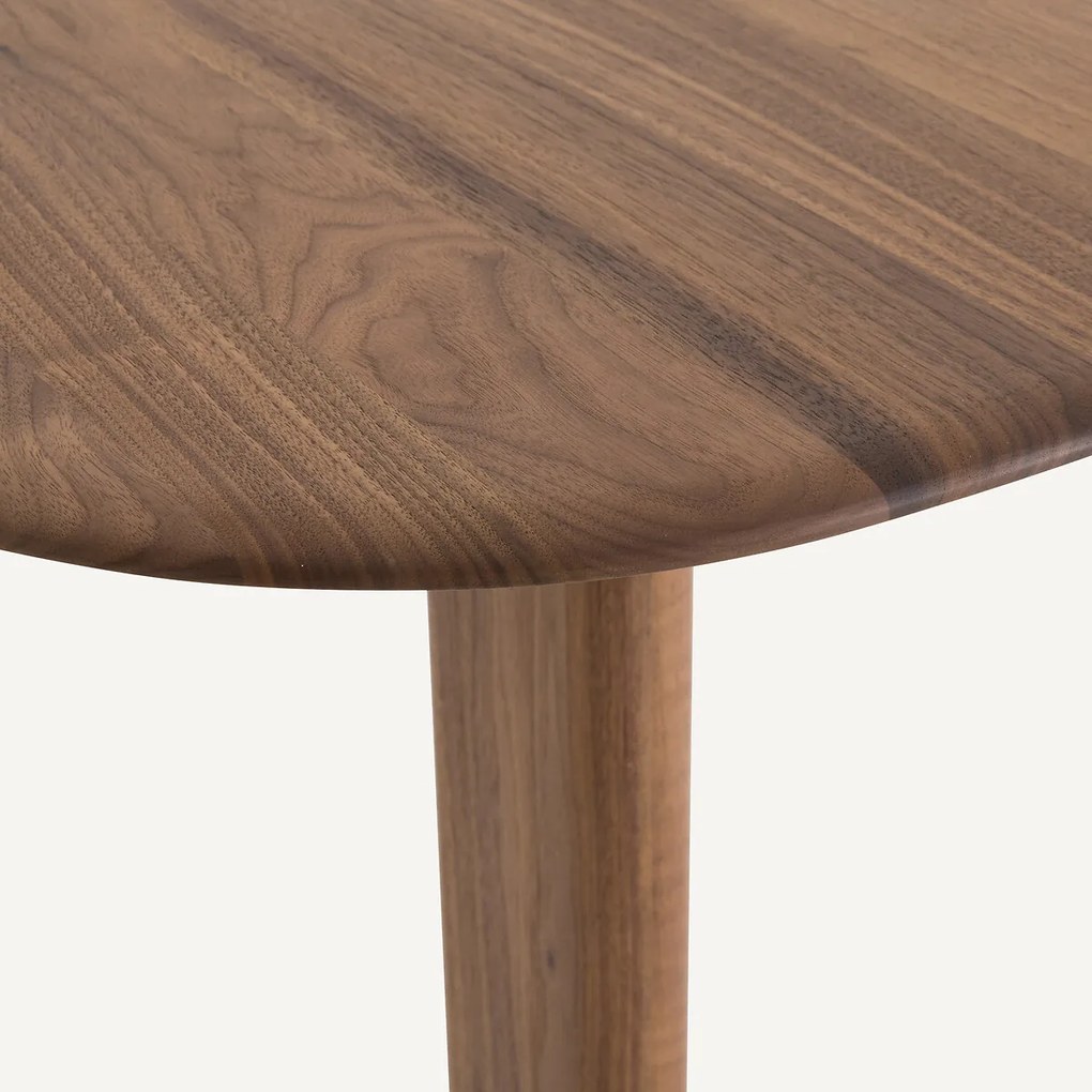 Hoge bistrotafel, 2 personen, massief notenhout, Gallina design, MONCEAU