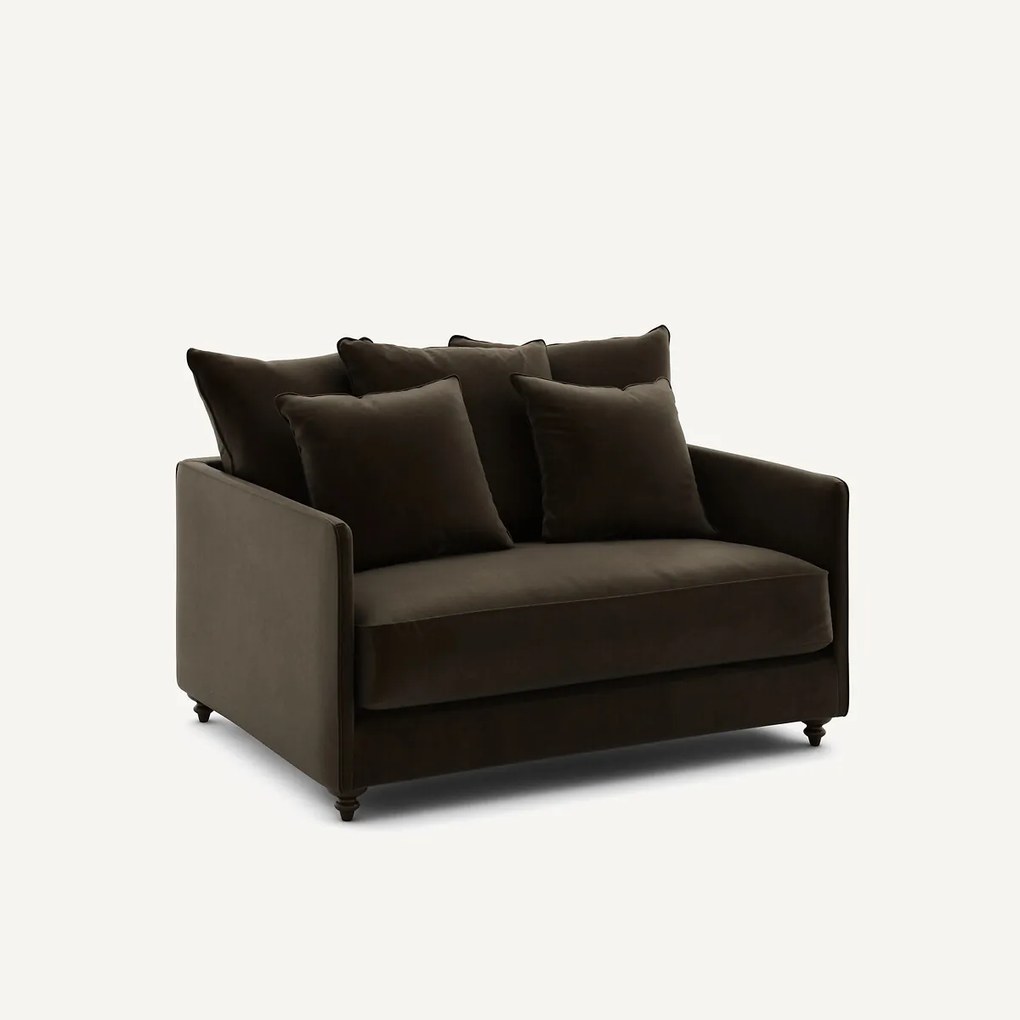 2-zits omvormbare bank van fluweel, Lazare