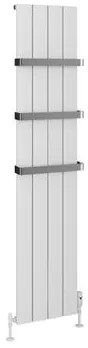 Eastbrook Rosano verticale aluminium radiator 37,5x180cm mat wit 1264 Watt
