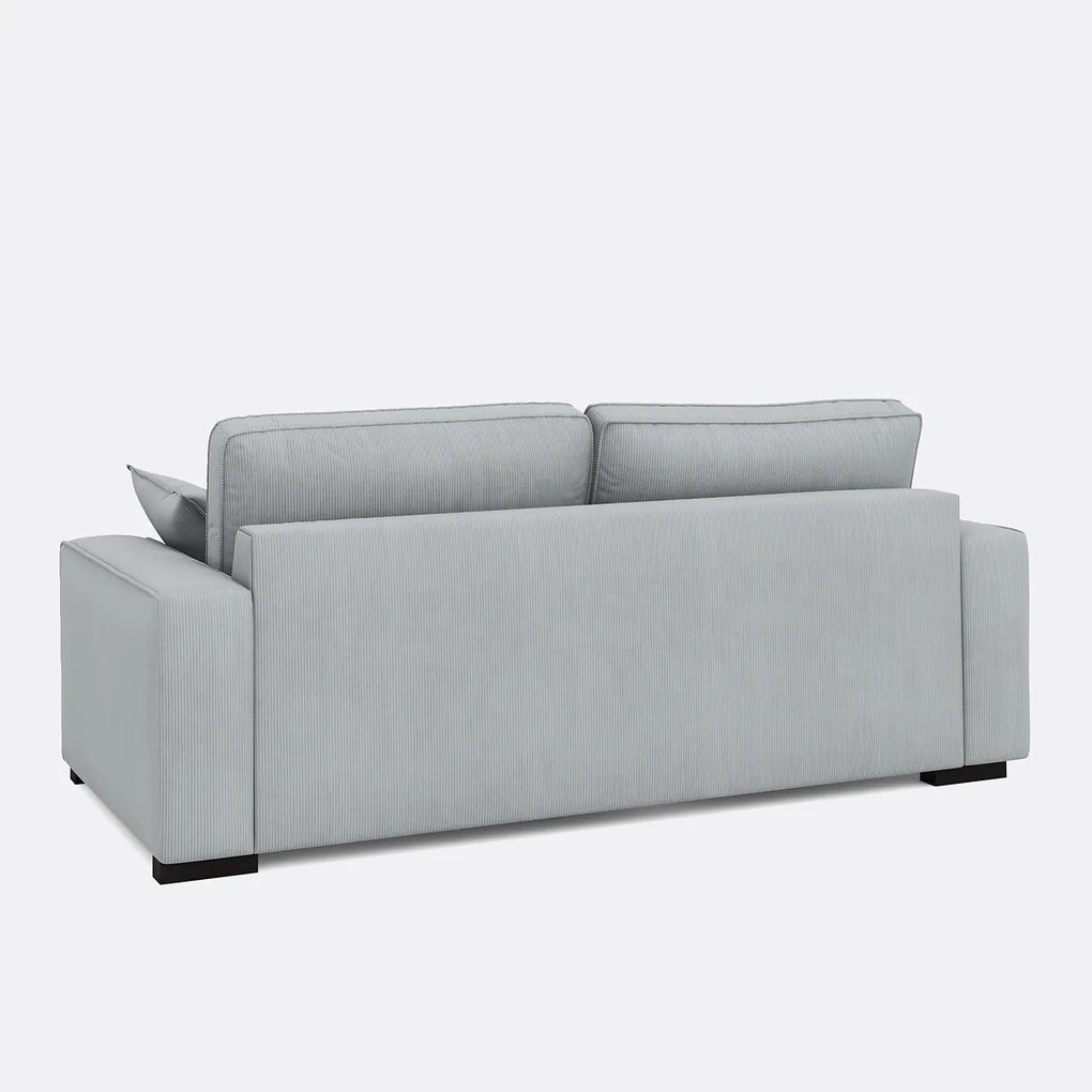 Slaapbank van fluweel, 2, 3 of 4 zits, Comfort Bultex®, Cecilia