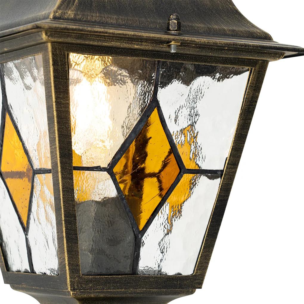 Vintage buiten lantaarn antiek goud 45 cm - Antigua Klassiek / Antiek E27 IP44 Buitenverlichting vierkant