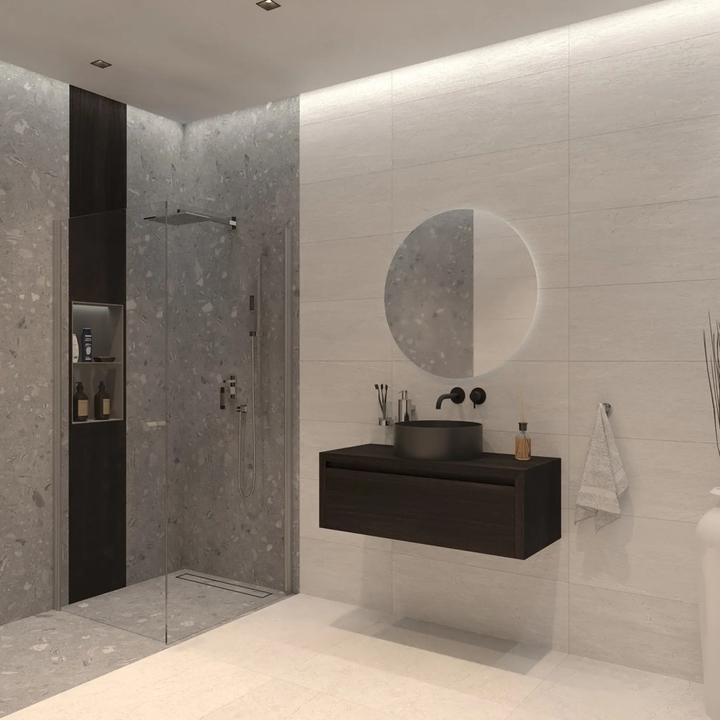 Gliss Design Ares badmeubel 90cm charcoal zonder waskom