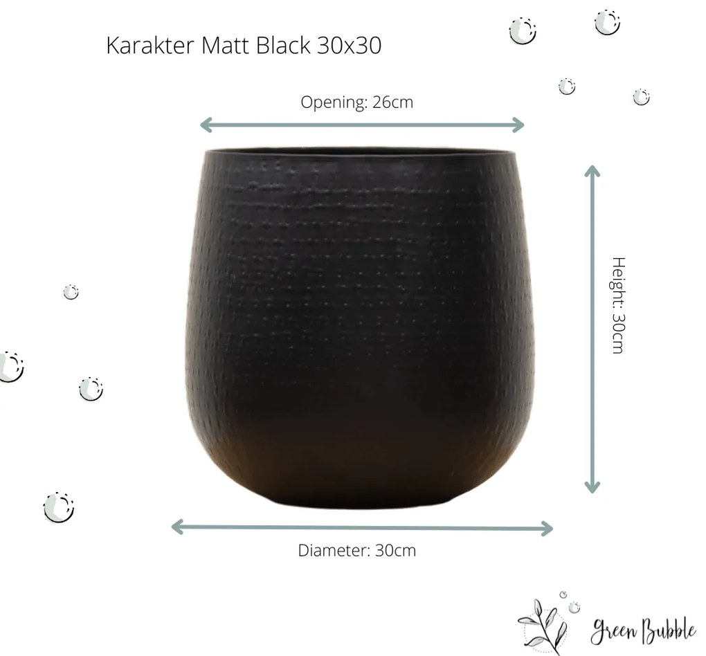 Pot Karakter Matt Black