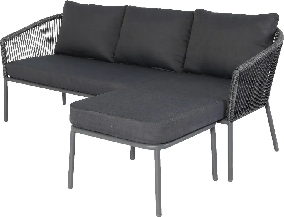 The Outsider Chaise Longue Loungeset - Limoges - Antraciet - Rope - The Outsider