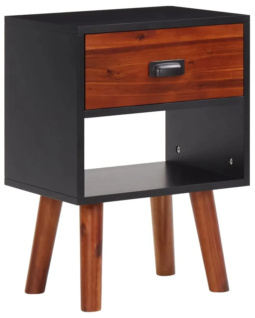 vidaXL Nachtkastjes 2 st 40x30x57 cm massief acaciahout