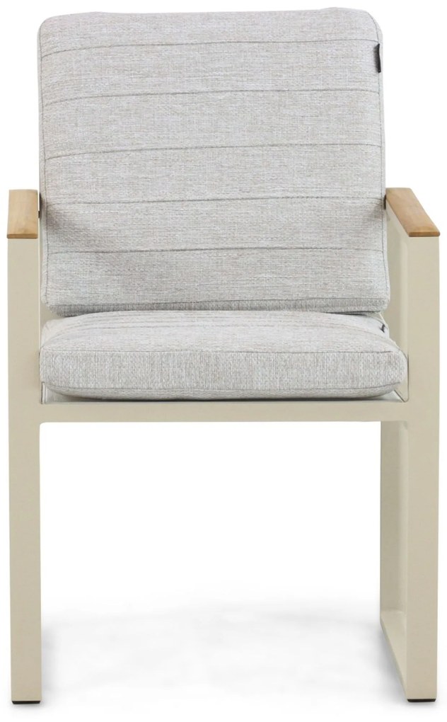 Tuinset 4 personen 180 cm Aluminium/teak Taupe Lifestyle Garden Furniture Faro/Talai