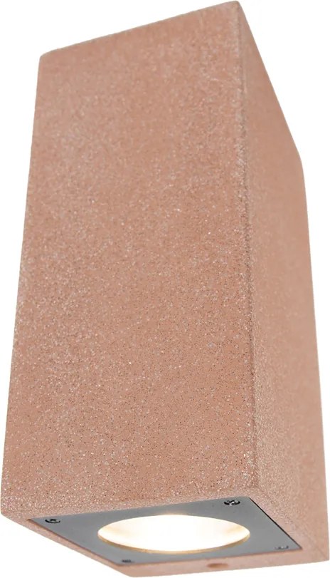 Moderne buiten wandlamp terracotta 2-lichts IP44 - Pompei