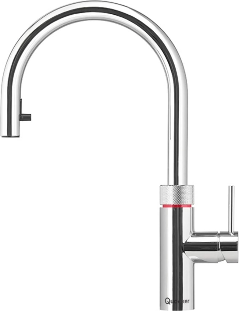 Quooker Flex met COMBI+ boiler en CUBE reservoir 5-in-1 kokendwaterkraan chroom