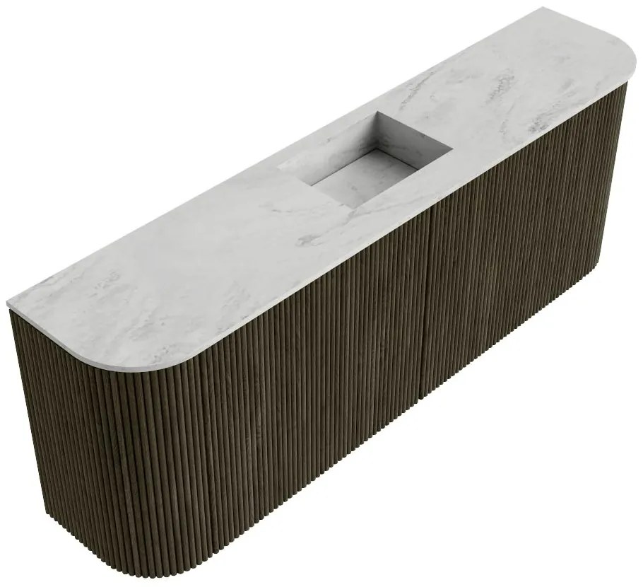 Mondiaz Joya DLux 115cm toiletmeubel ronding links/rechts shadow met wastafel faye midden zonder kraangat opalo