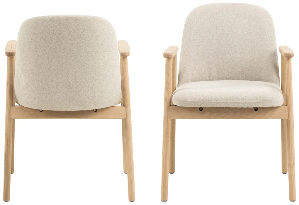 RODERIC Beige (Apia 453)/geolied - HOUTEN STOEL VOOR WOONKAMER, EETKAMER, KEUKEN RETRO