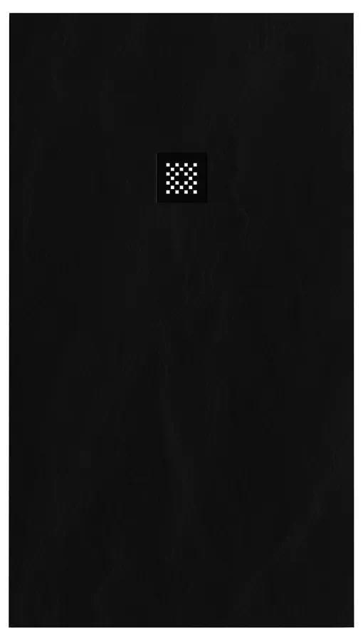 Brauer Crag douchebak 90x160x3cm mat zwart