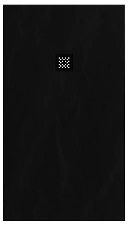 Sanituba Crag douchebak 90x160x3cm mat zwart