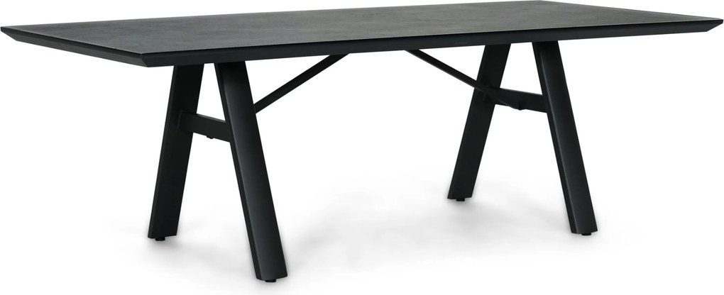 Tuinset 6 personen 230 cm Aluminium Grijs Presto Brentino/Monza