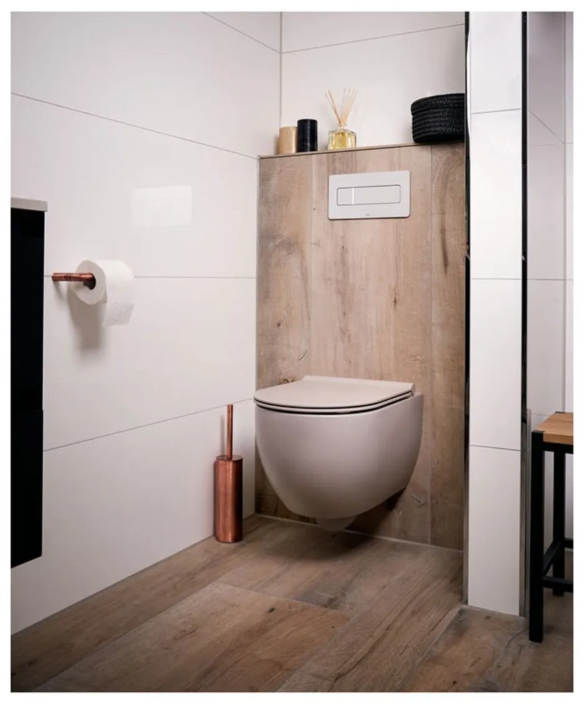 Xenz Gio randloos toilet 52cm met vortexspoeling en zitting grijs mat