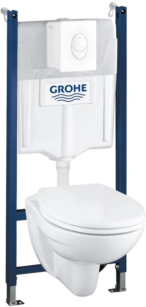 Grohe QuickFix Lecico Perth toiletset wit met Grohe Rapid SL reservoir en Skate Air bedieningspaneel