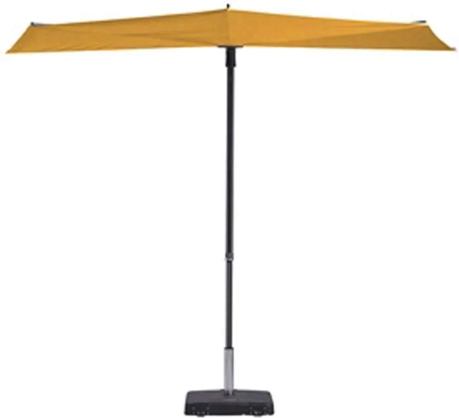 Madison parasol Sun Wave - geel - Ø300 cm - Leen Bakker