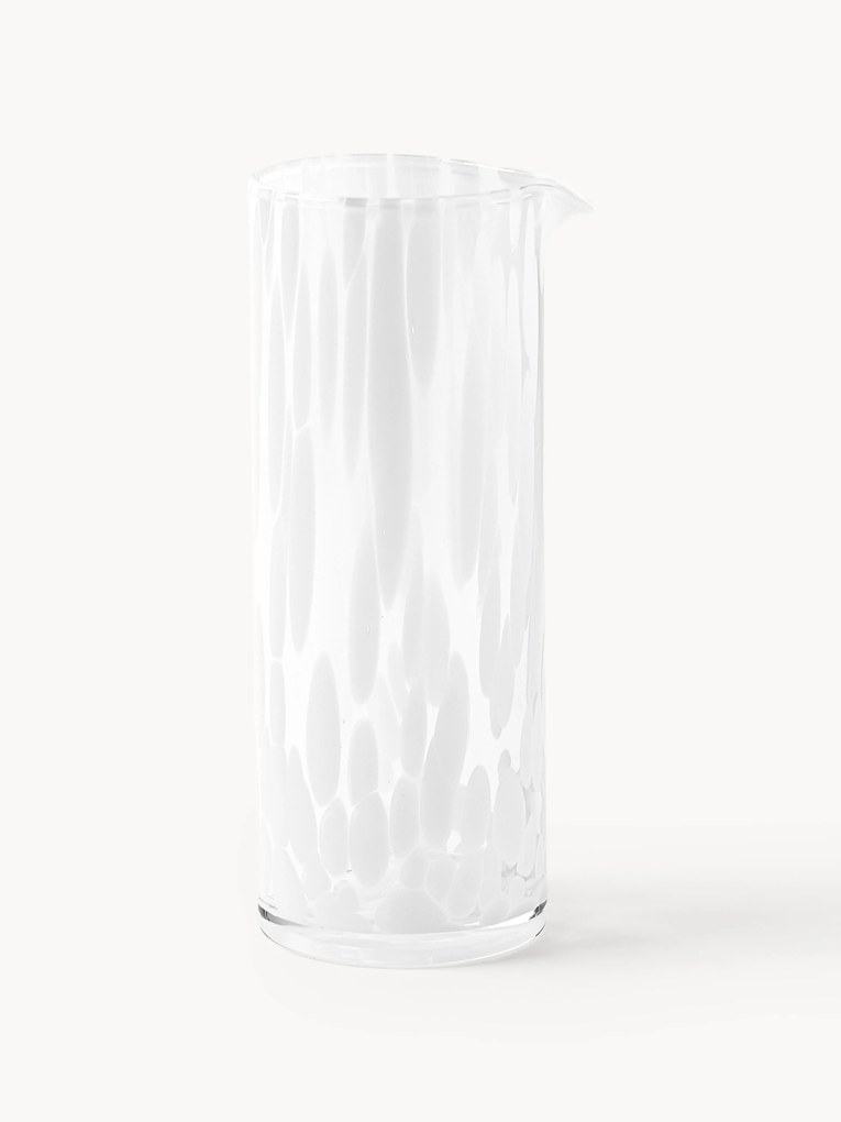 Handgemaakte karaf Oakley van gespikkeld glas, 1.1 L