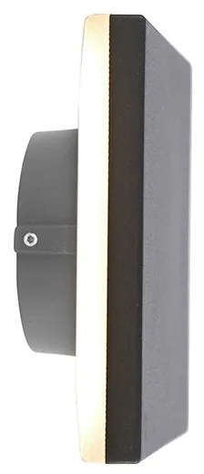 Design wandlamp grijs aluminium 15 cm incl. LED 9W - Skyf