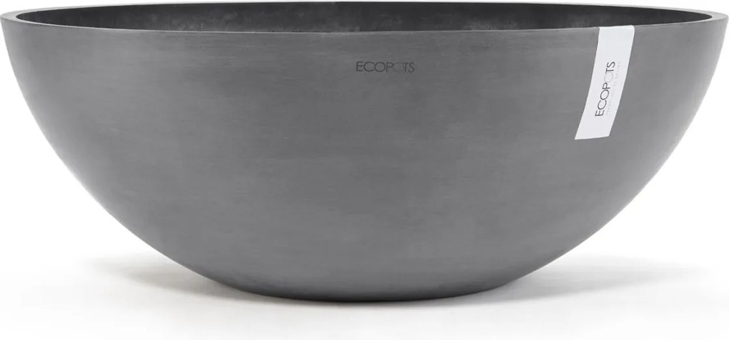 Ecopots bloempot Vienna 70 - Rond - Grey - Diameter 70 x H25,3 cm