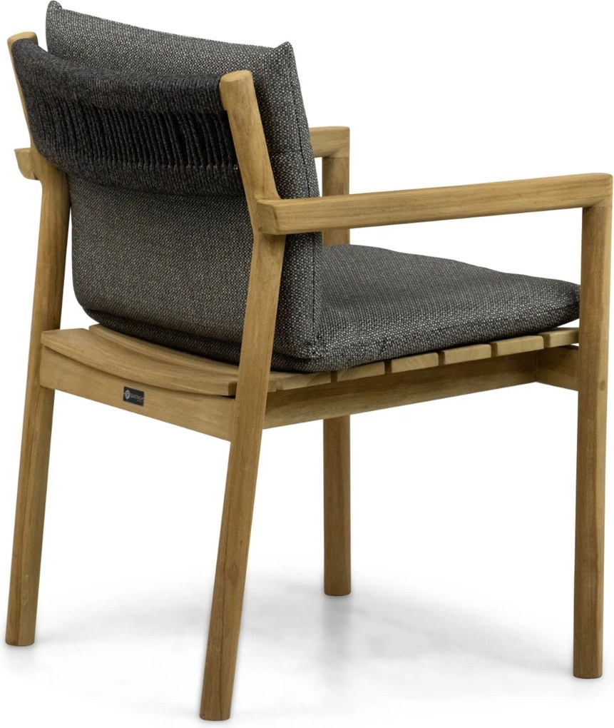 Tuinstoel Teak Old teak greywash Santika Suka