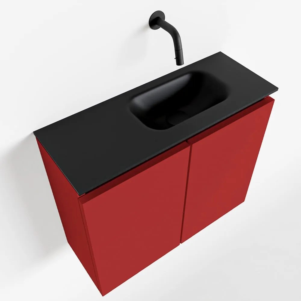 Mondiaz Ture 60cm toiletmeubel fire met wastafel urban rechts geen kraangat