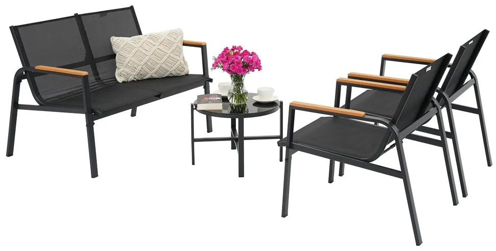 Moreno Garden Point tuinset zwart