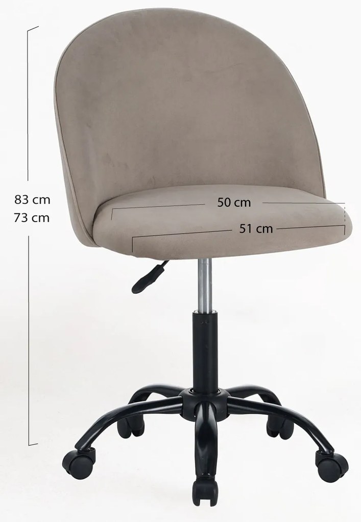 Black Vint Office Stoel