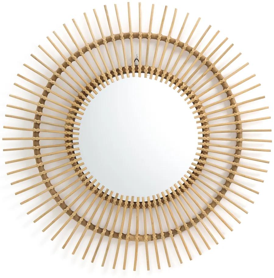 Spiegel in rotan, zonvormig Ø90 cm, Nogu