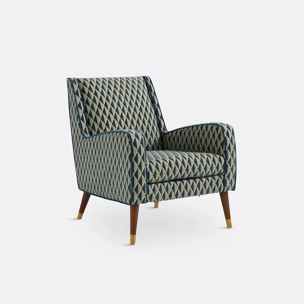 Fauteuil in fluweel, (Y)