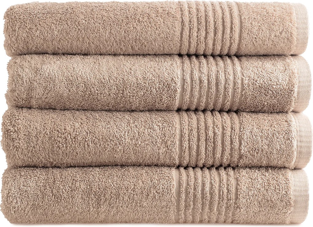 Handdoek Supreme Collectie - 4 stuks - 70x140 - sand