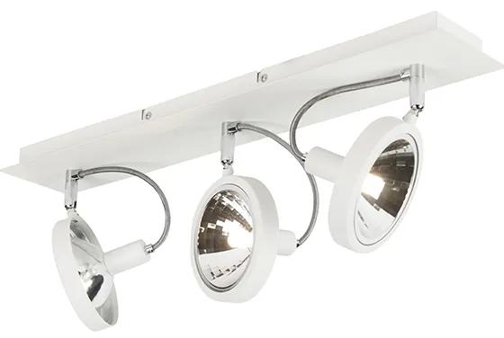 Design Spot / Opbouwspot / Plafondspot wit 3-lichts verstelbaar - Nox Design, Modern G9 Binnenverlichting Lamp