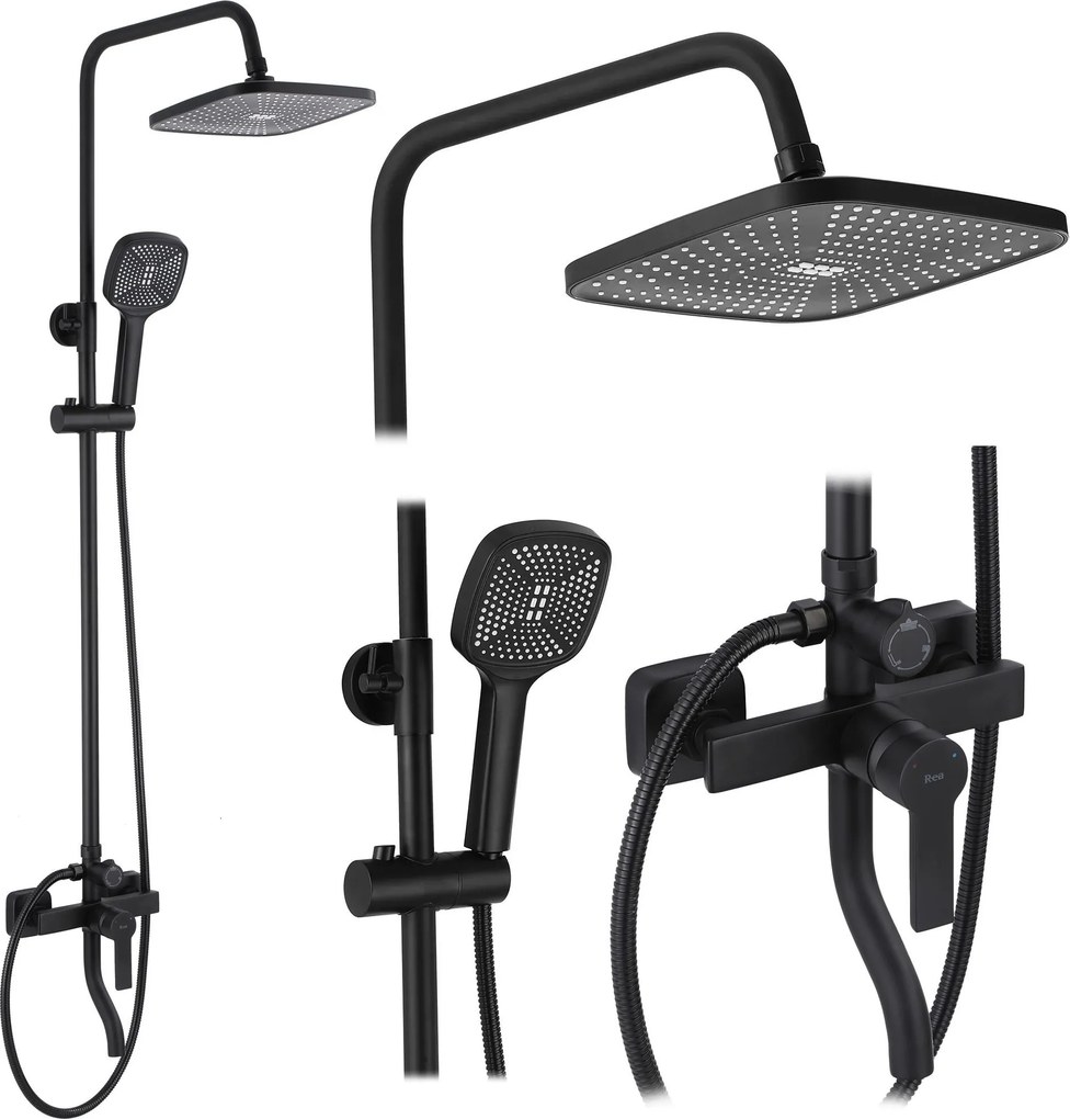 Doucheset REA ARGUS BLACK MATT