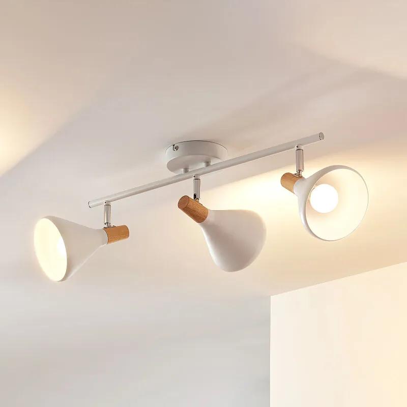 Arina - drie lampen, witte LED plafondlamp - lampen-24