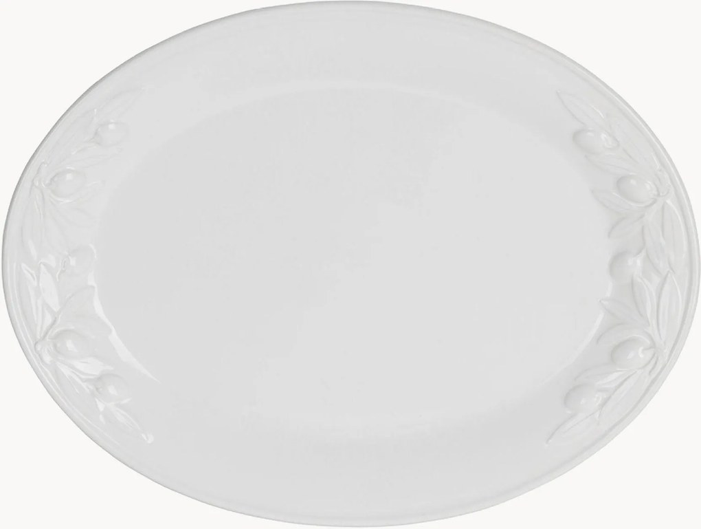 Ovale serveerschalen Olivier van keramiek, 2-delig