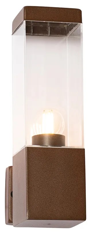 Moderne buiten wandlamp roestbruin - Malios