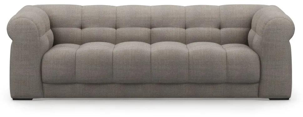 Rivièra Maison - Cobble Hill Sofa 3,5 Seater, washed cotton, stone - Kleur: grijs