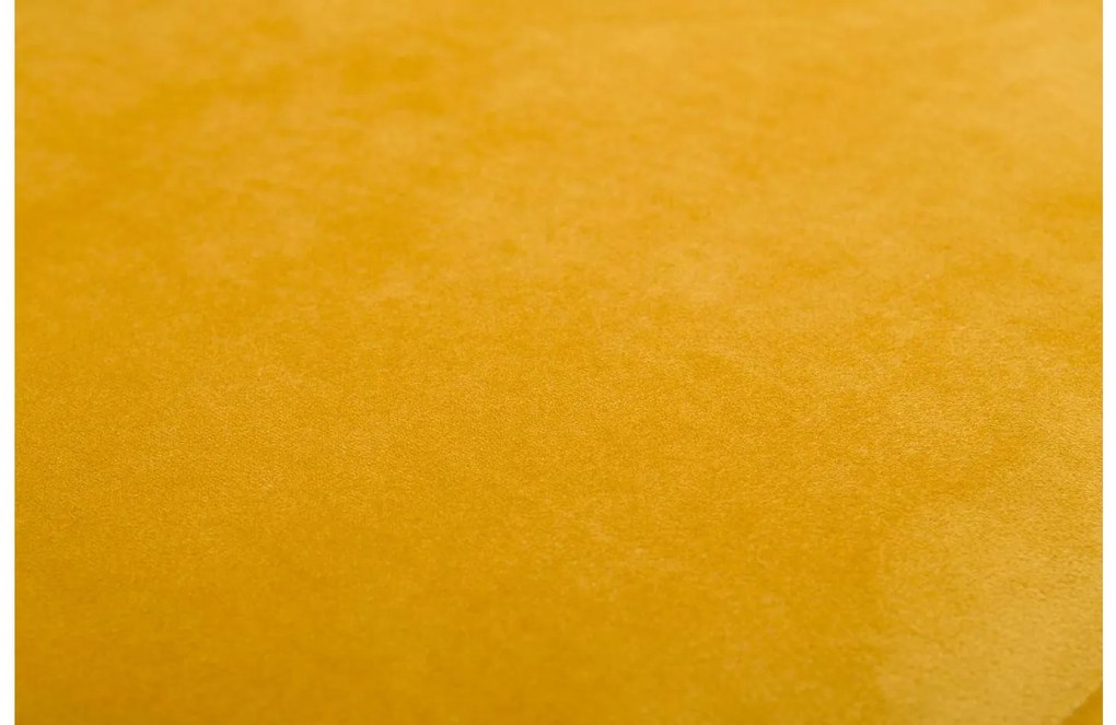 Goossens Eetkamerstoel Rob geel velvet stof leuning, urban industrieel