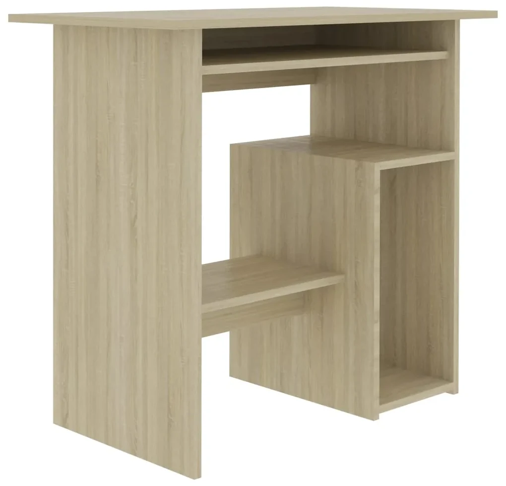 vidaXL Bureau 80x45x74 cm spaanplaat sonoma eikenkleurig