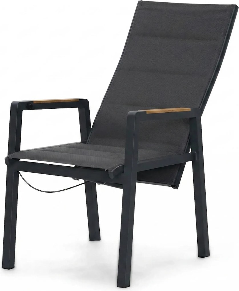 Tuinset 2 personen 909 cm Aluminium Grijs Lifestyle Garden Furniture Essence/Creta