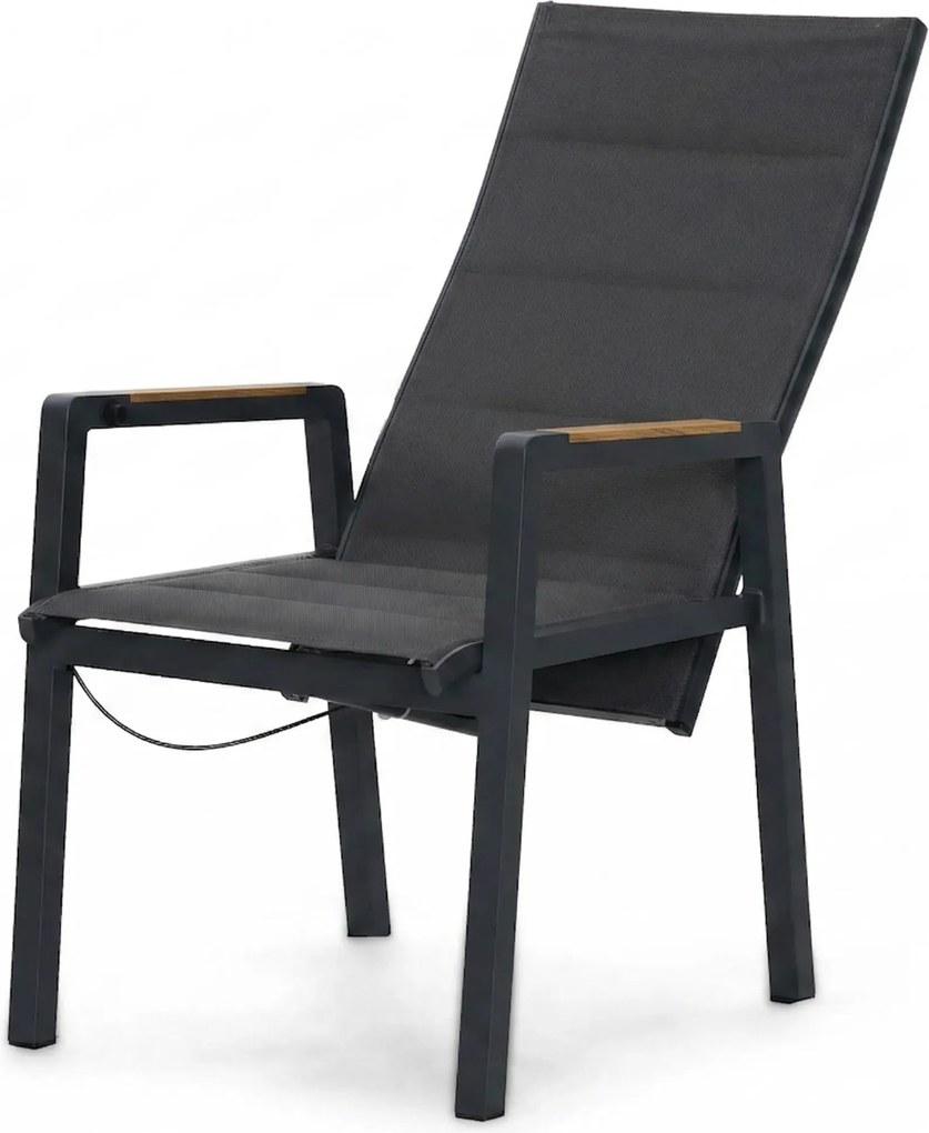 Tuinset 6 personen 230 cm Aluminium Grijs Lifestyle Garden Furniture Essence/Monza