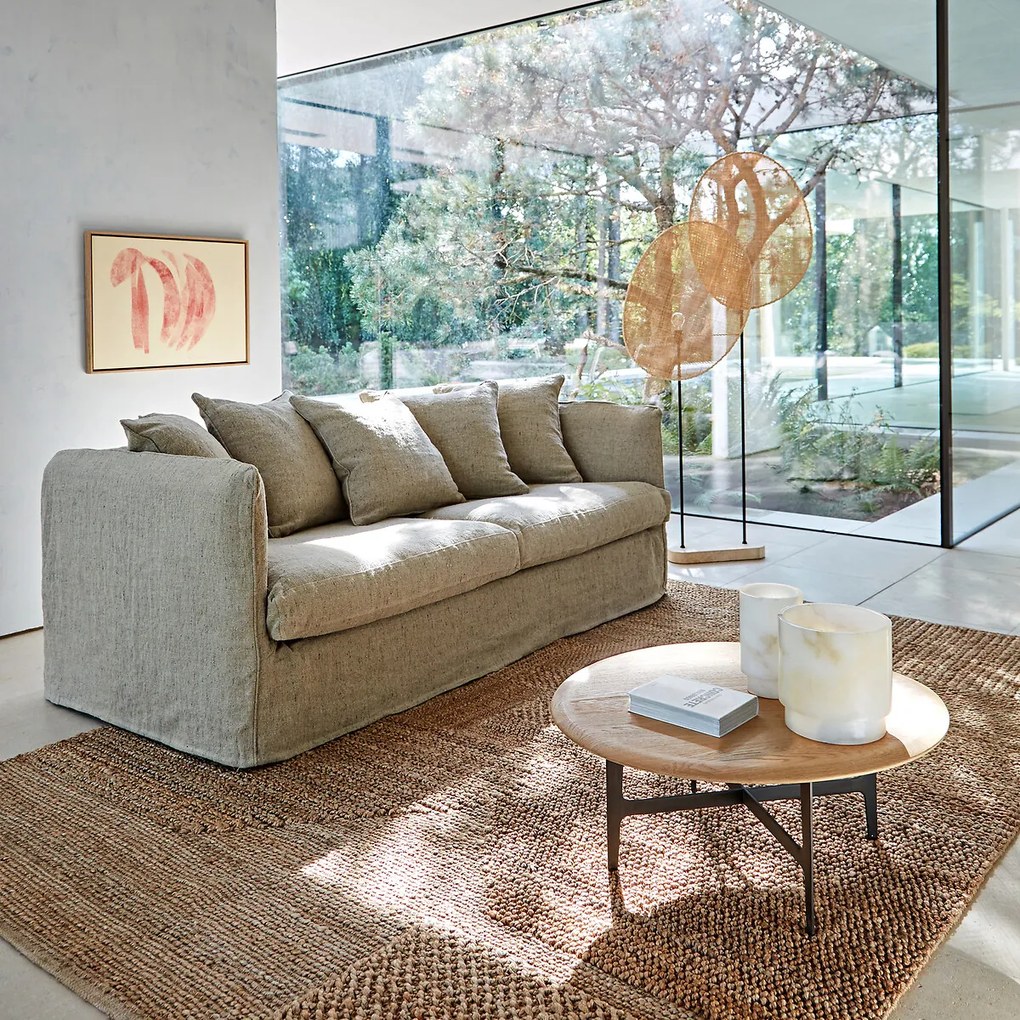 Rotan vloerlamp, Canopée, ontwerp door Emmanuel Gallina