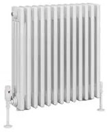 Eastbrook Rivassa 4 koloms radiator 60x60cm staal 1255W wit glans