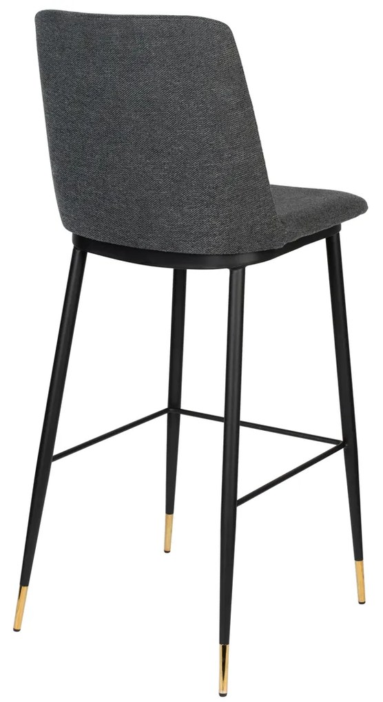 Hoge Barstoel Van Stof Donkergrijs